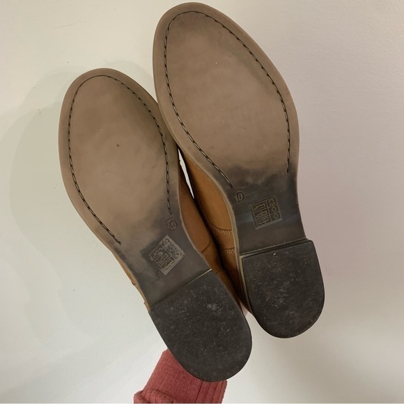 DIBA TRUE Leather booties chestnut Suede lace up chunky ankle boot 10 - Picture 11 of 16